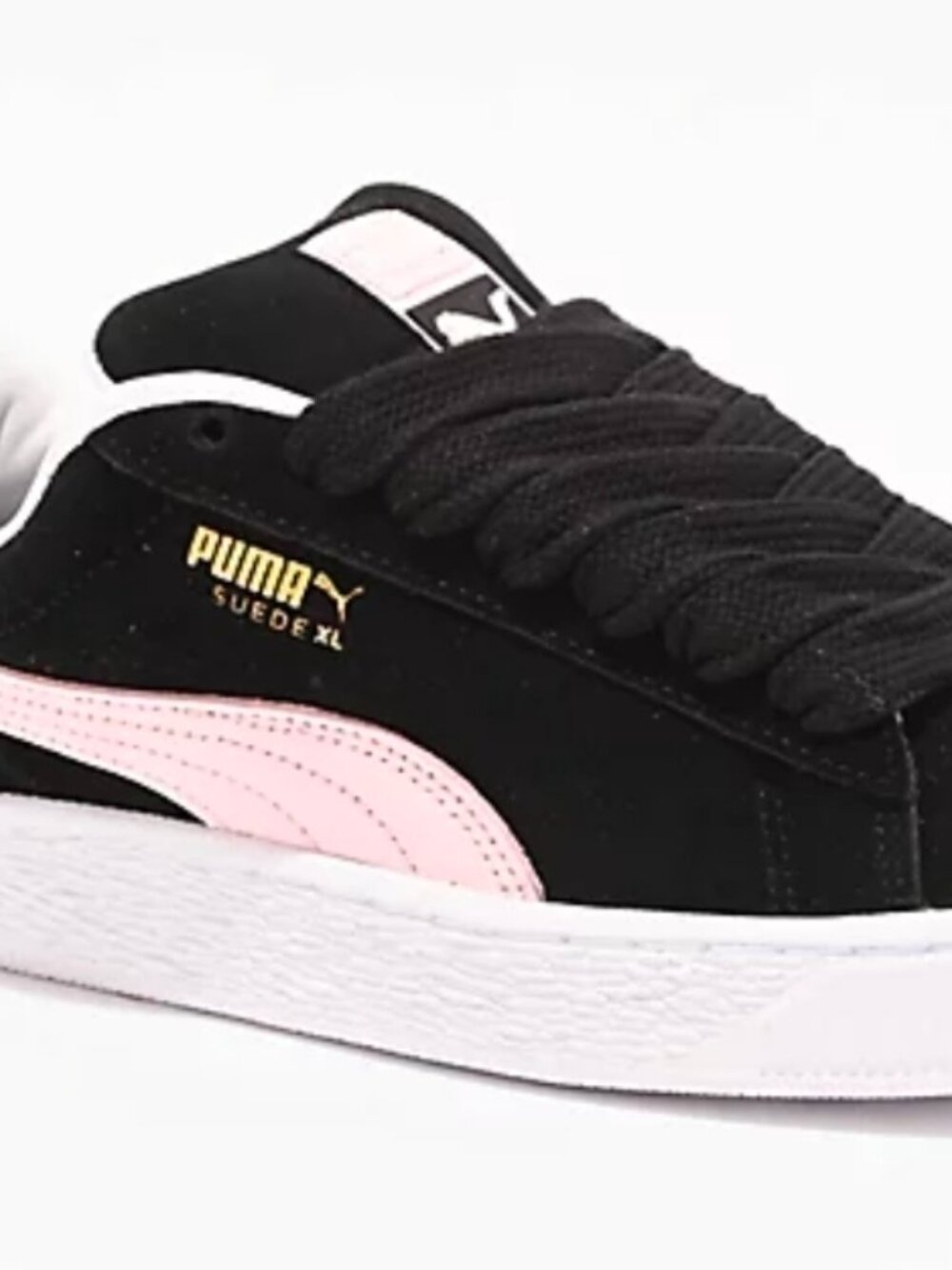 Puma Suede XL Street Inspired Women's Sneakers Size 8.5 Black / Whisp of Pink